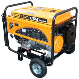 Gerador de Energia à Gasolina GM5500E Portátil 4T Partida Elétrica 6,0 Kva 110/220V com Rodas CSM-40144404