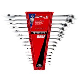 Jogo de Chave Combinada 6 a 32 mm com 15 Peças MAYLE-102404MY
