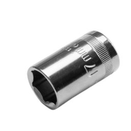 Soquete Sextavado Cromado 16mm com Encaixe de 1/2 Pol. SATA- ST13307SC