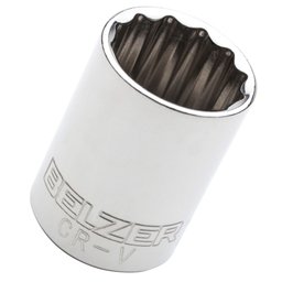 Soquete Estriado 17mm com Encaixe 1/2Pol. BELZER-204008BBR