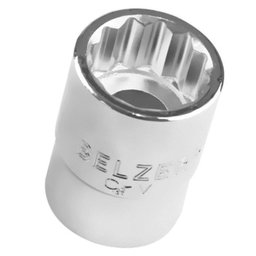Soquete Estriado 1.13/16 Pol. com Encaixe 3/4Pol. BELZER-206515BR