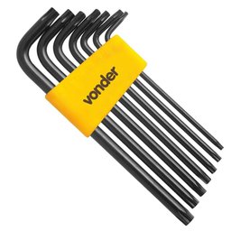 Chave Tork com 7 Peças T10 a T40 VONDER-3573010040