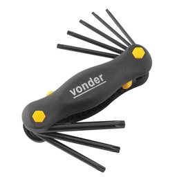 Chave Tork tipo Canivete com 8 Peças - VTX 2 VONDER-35.73.109.040