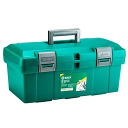 Caixa Plástica para Ferramentas com Trava Dupla 18 Pol. 450 x 243 x 210mm SATA-ST95163SC