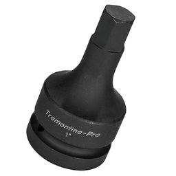 Soquete de impacto ponta hexagonal em aço cromo molibdênio 20 mm - Encaixe 1 Tramontina-44906120