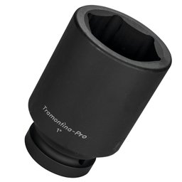 Soquete de Impacto Sextavado Longo de 105mm com Encaixe de 1 Pol. TRAMONTINA PRO-44932105