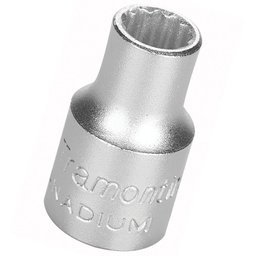 Soquete Estriado Cr-V 07mm com Encaixe de 3/8 Pol. TRAMONTINA PRO-44818107