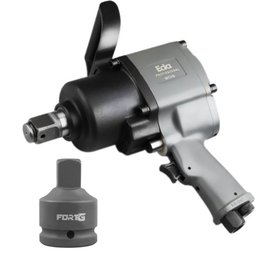 Combo Chave de Impacto Pneumática Curta 1 Pol + Adaptador 1 x 3/4 Pol. EDA-K7890