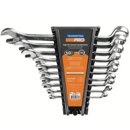 Jogo de Chave Combinada 6 a 22 mm com 10 Peças TRAMONTINA PRO-44660310