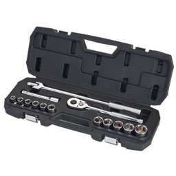 Jogo de Soquetes Maxi Drive Sextavado 10 a 27mm com Encaixe de 1/2 Pol. com 15 Peças STANLEY-STMT80703-840