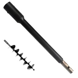 Combo Broca Espiral Simples 100mm para Perfurador de Solo + Extensor 300mm para Broca do Perfurador de Solo TOYAMA-K8129