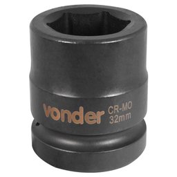 Soquete de Impacto Sextavado 32mm com Encaixe de 1 Pol. VONDER-3061001032