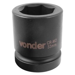 Soquete de Impacto Sextavado 33mm com Encaixe de 1 Pol. VONDER-3061001033
