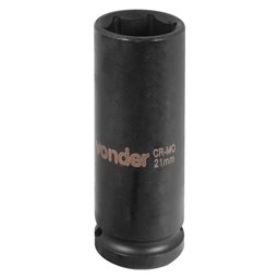 Soquete de Impacto Sextavado Longo 21mm com Encaixe de 1/2 Pol. VONDER-3061012021