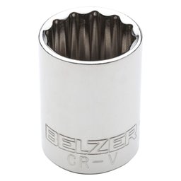 Soquete Estriado de 22mm com Encaixe de 1/2 Pol. BELZER-204013BX