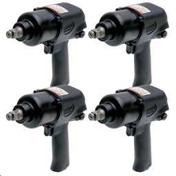 Kit com 4 Chaves Parafusadeira de Impacto Pneumática 1/2Pol 79,6Kgfm FG3300 FORTGPRO-K8577
