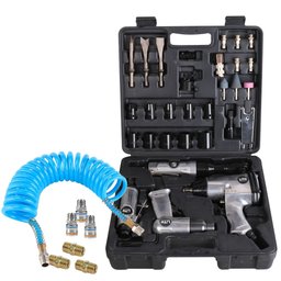 Combo Ferramentas Pneumáticas com Maleta 33 Peças + Acessórios LITH-K8642