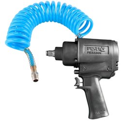 Combo Chave de Impacto Pneumática 720Nm 1/2 Pol. FG3330U com Mangueira Espiral de 3.5 Metros FORTGPRO-K8671
