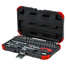 Jogo de Soquetes Sextavados com Encaixe de 1/4 Pol. com 46 Peças GEDORE RED-R49003046