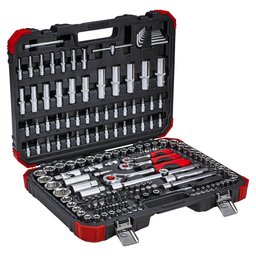 Jogo de Soquetes com Encaixe de 1/4, 3/8 e 1/2 Pol. 172 Peças GEDORE RED-R45603172