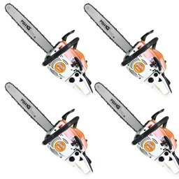 Kit com 4 Motosserras à Gasolina 45,2CC 2,28HP Sabre de 18 Pol. FORTGPRO-K8886