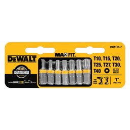 Jogo Torx Maxfit 1 Pol. com Cartela 7 Peças DEWALT-DWA1TS-7