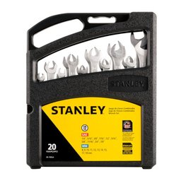 Jogo de Chaves Combinadas com 20 Peças e Estojo Plástico STANLEY-85-783LA