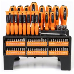 Jogo 100 peças Chaves de Fenda/Phillips e Bits FORTGPRO-FG8193
