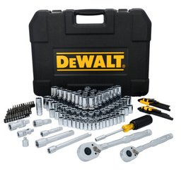 Jogo de Ferramentas Mecânicas 3/8Pol. e 1/2Pol. com 182 Peças e Maleta DEWALT-DWMT45404