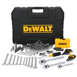 Jogo de Ferramentas Mecânicas 1/4 Pol. 2/8 Pol. e 1/2 Pol. com 155 Peças e Maleta DEWALT-DWMT45411