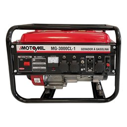 Gerador de Energia a Gasolina 196cc 6HP 2,8KVA MG-3000CL-1 Bivolt MOTOMIL-00043636.0
