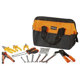 Jogo Bolsa em Lona com Ferramentas 15 Peças S21702015 ROBUST-3370212