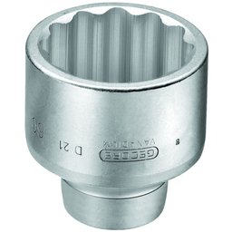 Soquete Estriado Encaixe de 1" com Medida de 75 mm GEDORE-D21-75