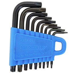 Jogo de Chaves Tipo L Perfil Torx com 9 peças GEDORE-43TX-09