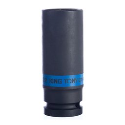 Soquete de Impacto Extra Longo 22 mm e Encaixe de 1/2 Pol. KINGTONY-443522M