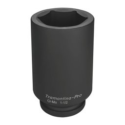 Soquete de Impacto Sextavado Longo em Cr-Mo 85mm com Encaixe de 1.1/2 Pol. TRAMONTINA PRO-44939085