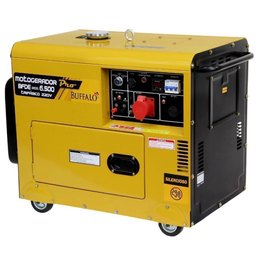 Motogerador BFDE 6500 Silencioso a Diesel Monofásico 10CV com Partida Elétrica BUFFALO-71038
