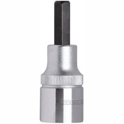Chave Soquete Ponta Hexagonal de 6mm com Encaixe de 1/2 Pol.. GEDORE RED-R62550610