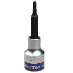 Chave Soquete com Ponta Allen Longa com Encaixe 1/2 Pol - 4 mm KINGTONY-403504