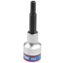 Chave Soquete com Ponta Hexagonal Longa de 6 mm com Encaixe de 1/2 Pol. KINGTONY-403506