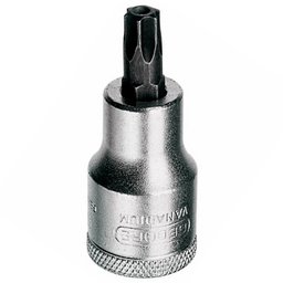 Chave Soquete com Ponta Tork Curta T40 de 1/2 Pol. com Guia GEDORE-24370
