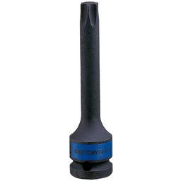 Chave Soquete de Impacto Hexalobular Cr-Mo Longa T25 com Encaixe de 1/2 Pol. KINGTONY-406325