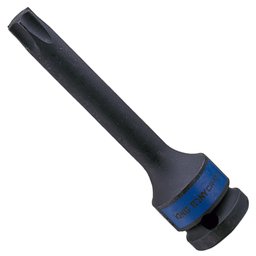 Chave Soquete de Impacto Hexalobular Cr-Mo Longa T60 com Encaixe de 1/2 Pol. KINGTONY-406360