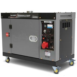 Gerador de Energia Cabinado a Diesel 7.5 kVA Trifásico 220V com Partida Elétrica TDG8500SLE3DXP TOYAMA-251-076