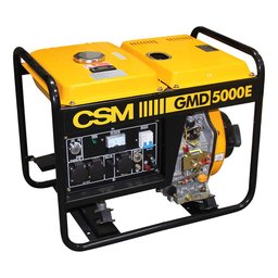 Gerador de Energia à Diesel Monofásico 4,5Kva Bivolt - GMD 5000E CSM-4.01.44.437