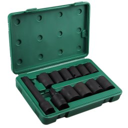 Jogo Soquete de Impacto Sextavado com Encaixe de 1/2 Pol com 12 peças SATA-ST09008SJ