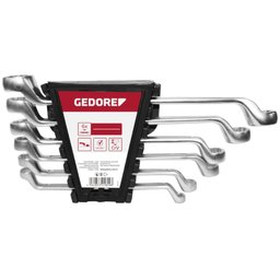 Jogo de Chave Estrela 3/8 - 1 Pol. com 6 Peças GEDORE RED-R01195006