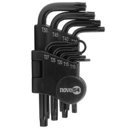 Jogo de Chaves Hexalobular Fosfatizado Preto T10 - T50 9 Peças NOVE 54-3573001005