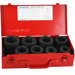 Jogo de Soquetes de Impacto 24mm a 41mm x 1 Pol com 8 Peças KING TONY-8410MP24a41