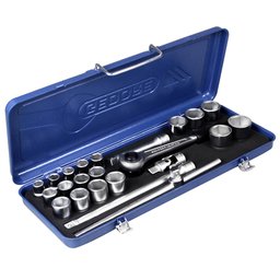 Jogo de Soquetes e Acessórios com 23 Peças GEDORE-015501